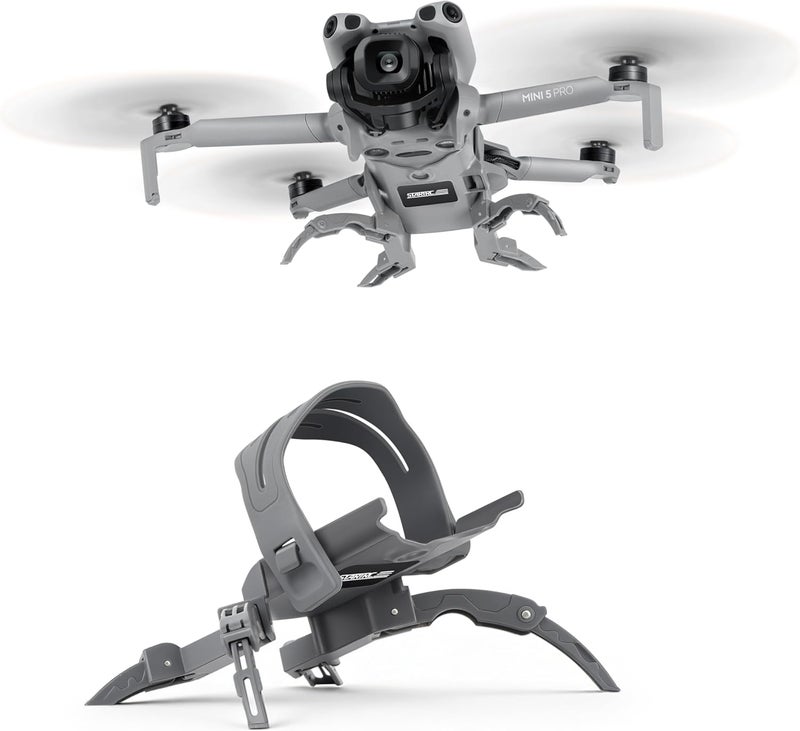 STARTRC جهاز هبوط لملحقات DJI Mini 5 Pro، واقي طائرة درون قابل للطي وسريع الإطلاق لDJI Mini 5 Pro Fly More Combo - Image 1